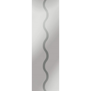 Sandstrahlverglasung Curves negativ