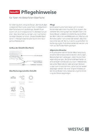<p>Pflegehinweise Dekorit</p>