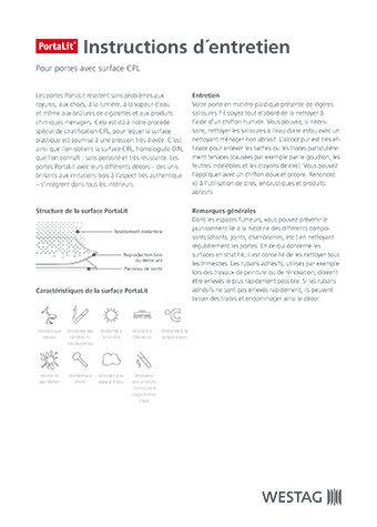 <p>Instructions d’entretien Portalit</p>