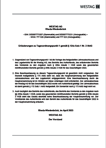 <p>Erläuterungen zu TOP 1 Feststellung Jahresabschluss <br /> <br /> <br /> </p>  <br />  <br />