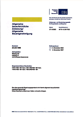 <p>T90-1-65 / T90-2-65 (Z-6.20-1988)</p>