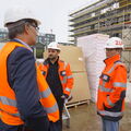 Bild 1: Baustellentermin: Krämer, Ploeger, Köse, Lindenbach