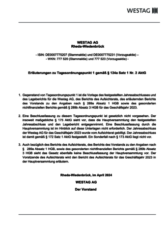 <p>Erläuterungen zu TOP 1 Feststellung Jahresabschluss <br /> <br /> <br /> </p>  <br />  <br />