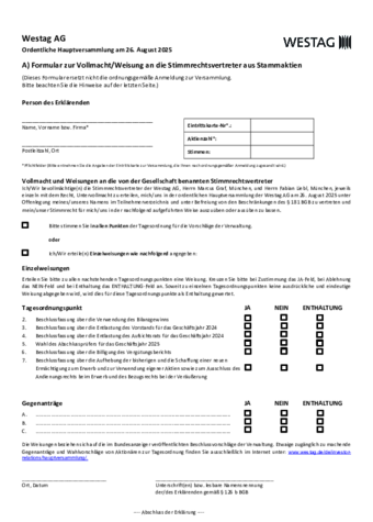 <p>Formular Vollmacht Weisungen<br /></p>