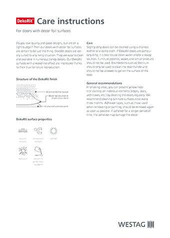 <p>Care Instructions Dekorit</p>