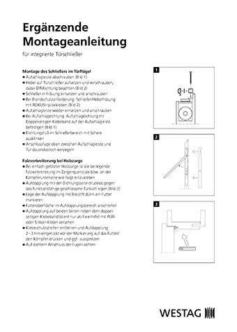 <p>integrierter Türschließer</p>