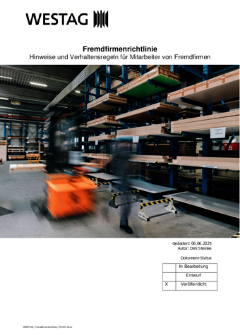 <p>Fremdfirmenrichtlinie</p>