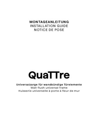 QuaTTre Montageanleitung