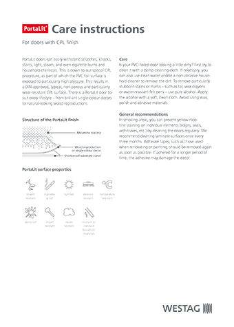 <p>Care Instructions Portalit</p>