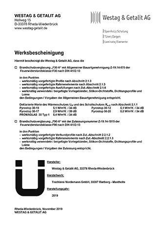 <p>Verglasungswand 2019</p>