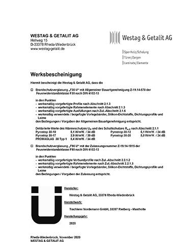 <p>Verglasungswand 2020</p>