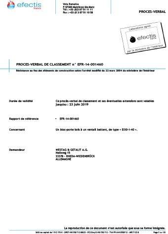<p>EI30-1-40 (EFR-14-001460 PV)</p>