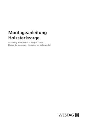<p>Holzsteckzarge</p>