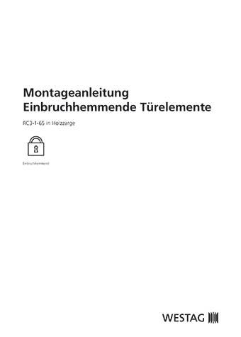 <p>Einbruchhemmende Türelemente RC3-1-65 in Holzzarge</p>