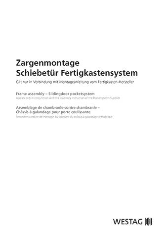 <p>Schiebetür-Fertigkastensystem</p>