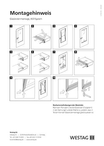 <p>Glasleistenmontage / KST-System</p>