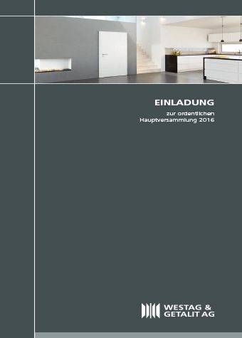 Einladung zur Hauptversammlung